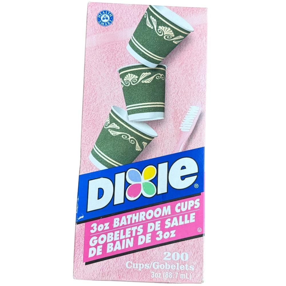 Vintage Dixie 3 oz cups Neoclassical green LOT 140 in box